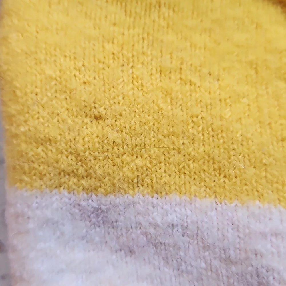 Madewell 'Gladwell' balloon sleeve fuzzy striped sweater - multicolor - Size S - Picture 10 of 10